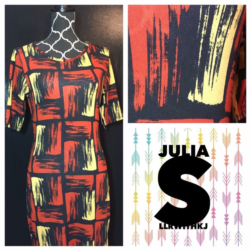 LuLaRoe Julia Dress Small